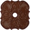 Ekena Millwork Flower Medallion (Canopies up to 6 1/4"), 29"OD x 3 5/8"ID x 1 3/8"P, Burnished Mahogany Crackle CM29FWBMC - alternate 1